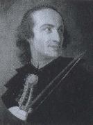 francois couperin Italian violinist and composer Giuseppe Tartini oil painting